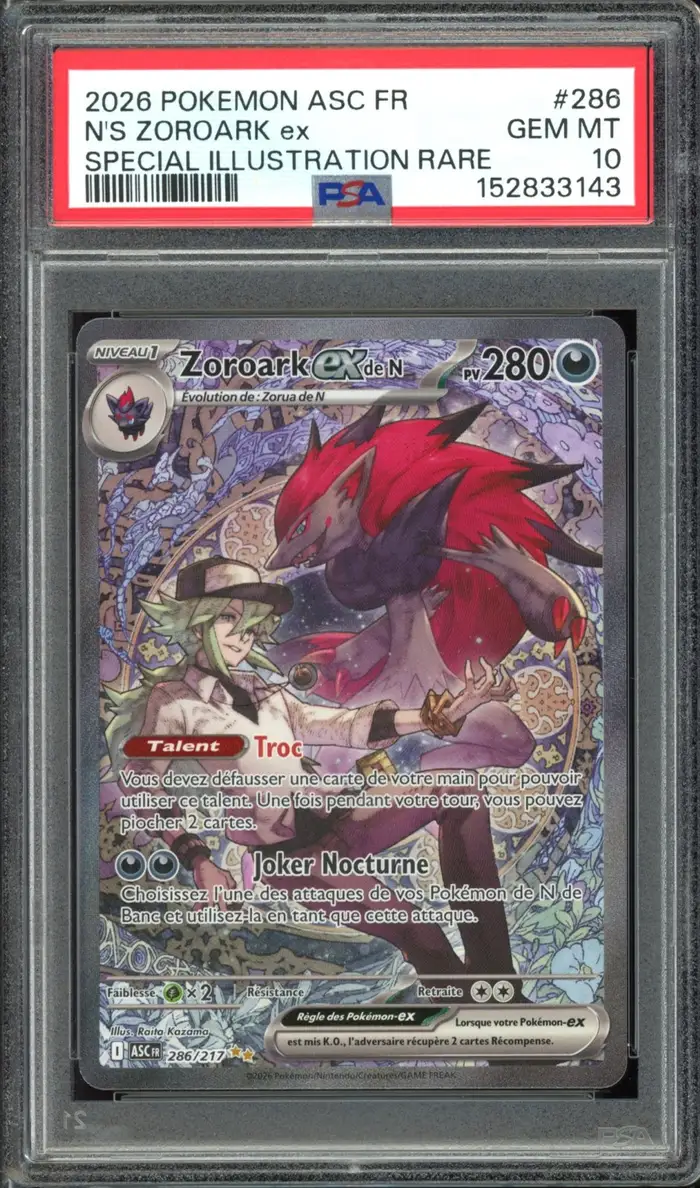 PSA 10 Zoroark Ex de N