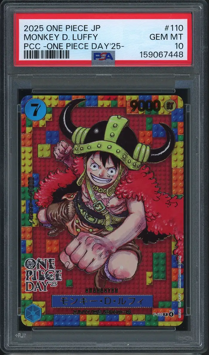 PSA 10 Monkey D. Luffy Stamp