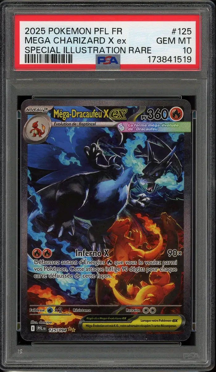 PSA 10 Méga-Dracaufeu X Ex