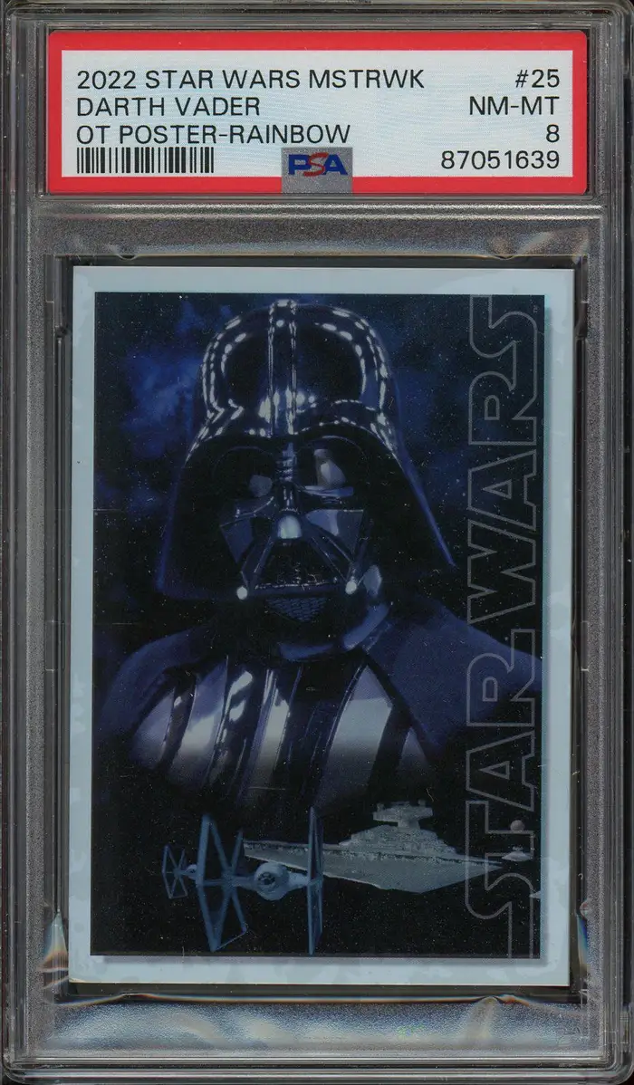 PSA 8 Darth Vader Poster Rainbow