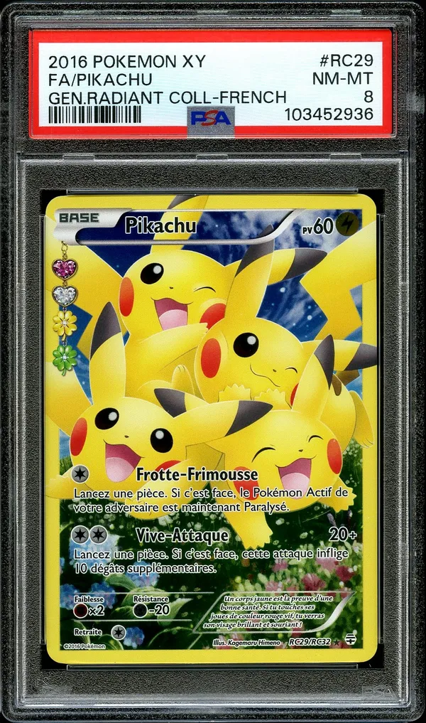 PSA 8 Pikachu